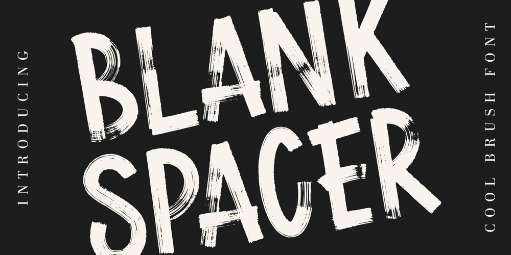 Blank Spacer font