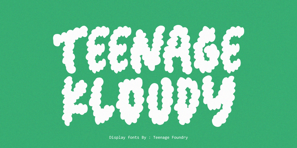 Teenage Kloudy font