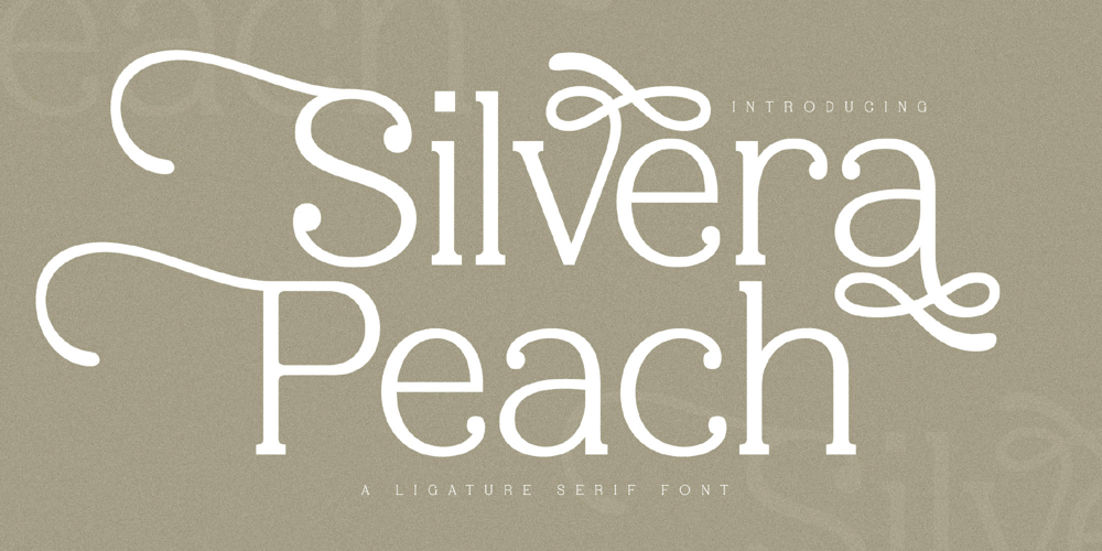 Silvera Peach font