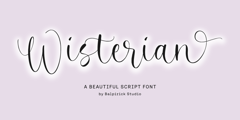 Wisterian font