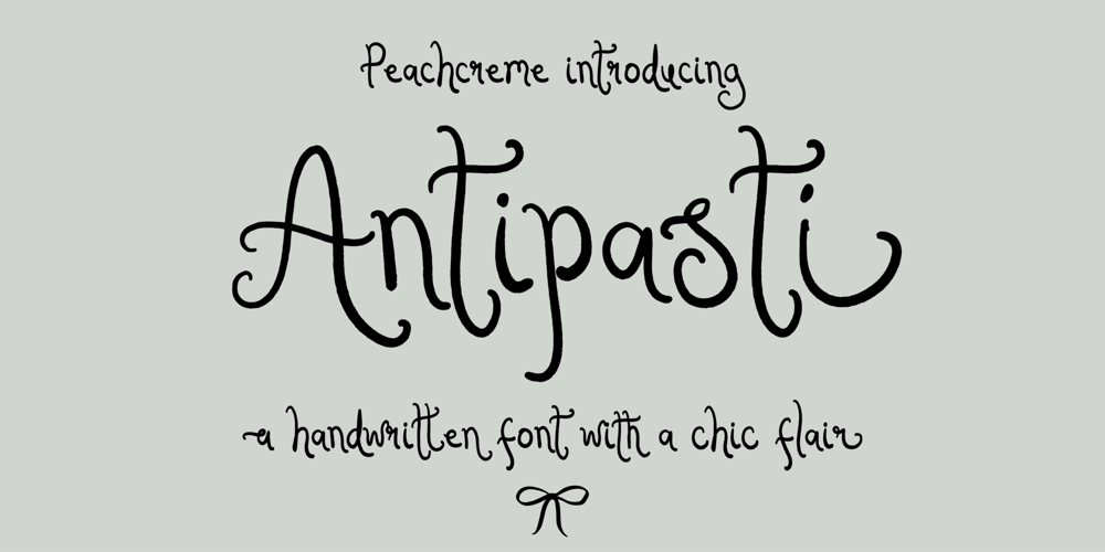 Antipasti font