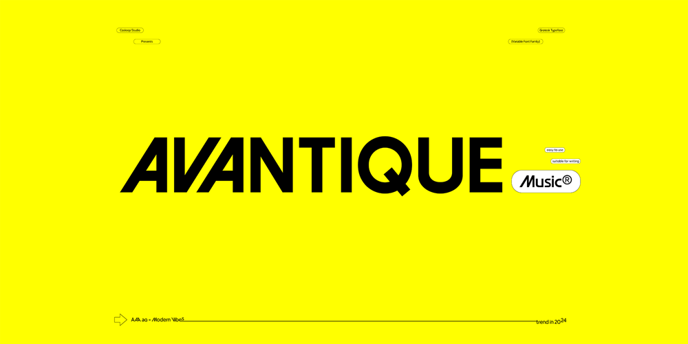 Avantique font