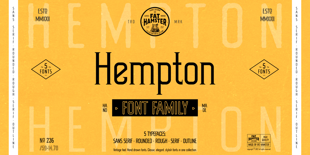 Hempton font