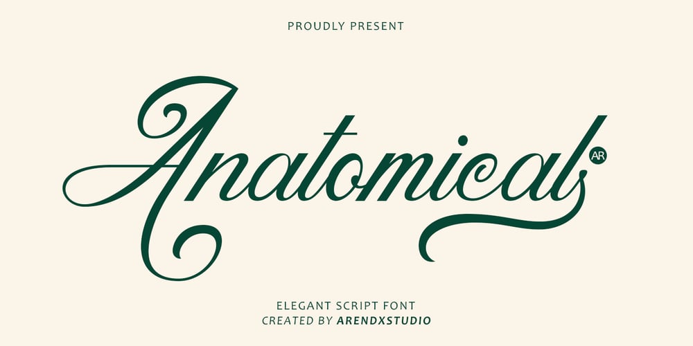 Anatomical font