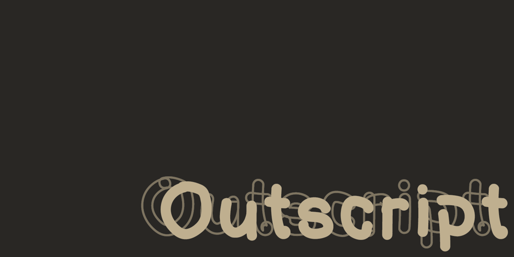 Outscript font