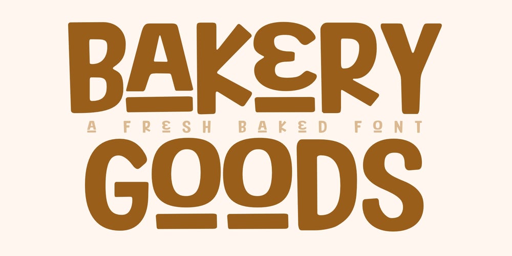 Bakery Goods font