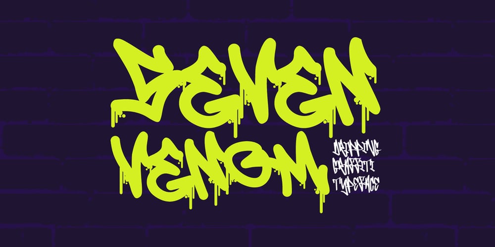 Seven Venom Drip font