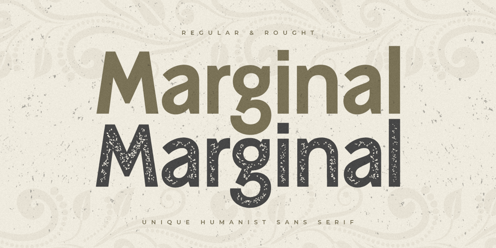 Marginal font