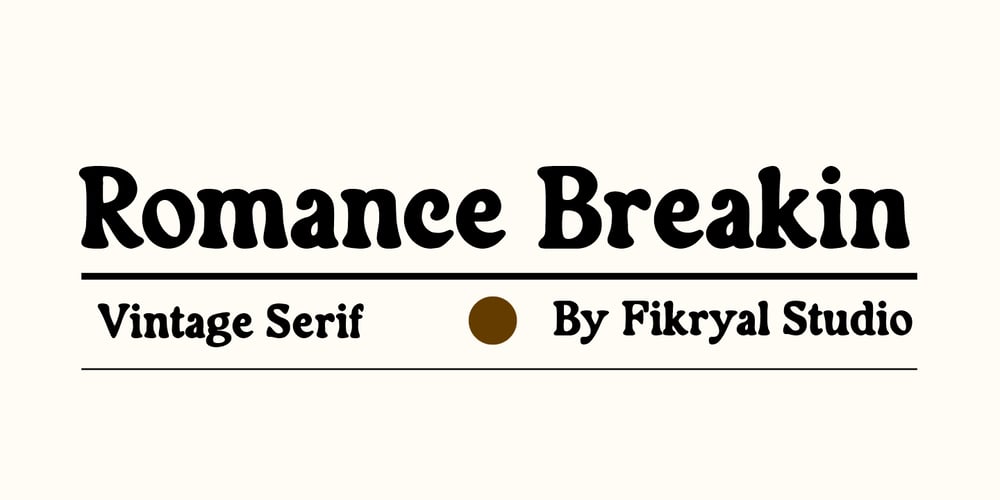 Romance Breakin font