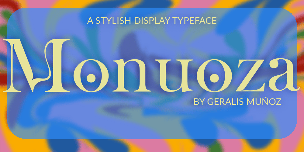 Monuoza font