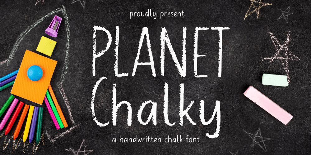 Planet Chalky font
