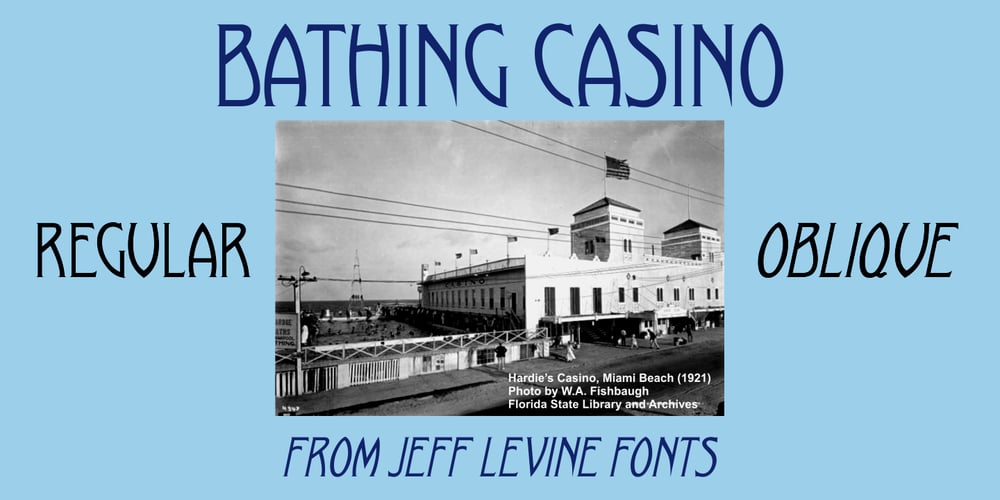 Bathing Casino JNL font
