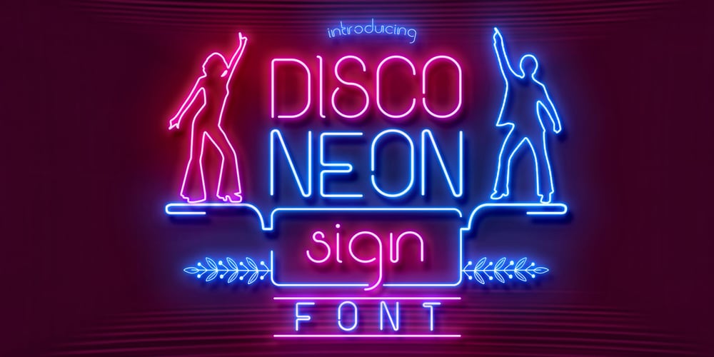 Disco Neon Sign font