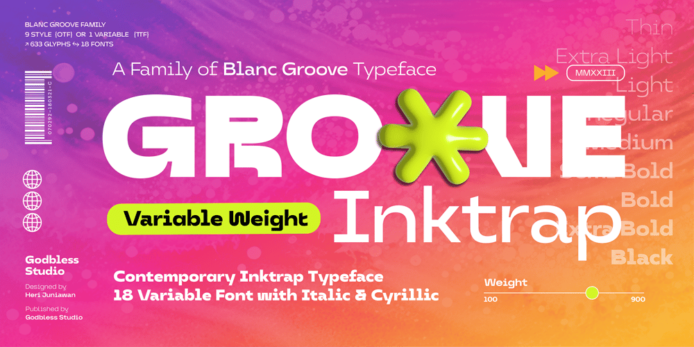 Groove Inktrap Display font
