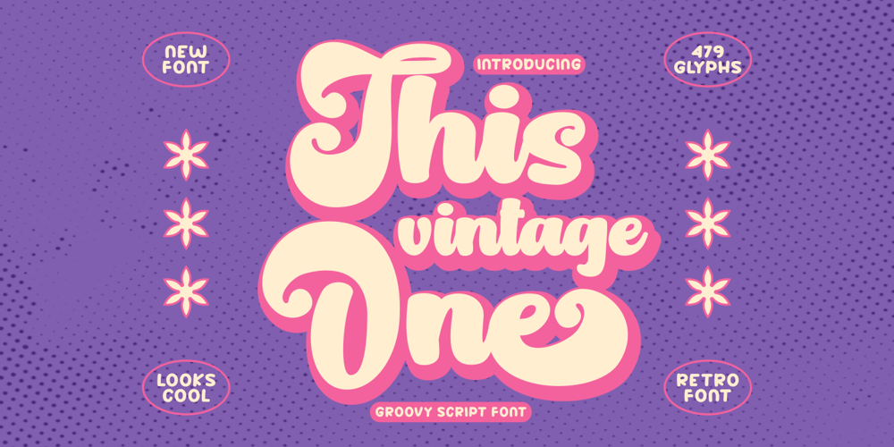 This Vintage One font