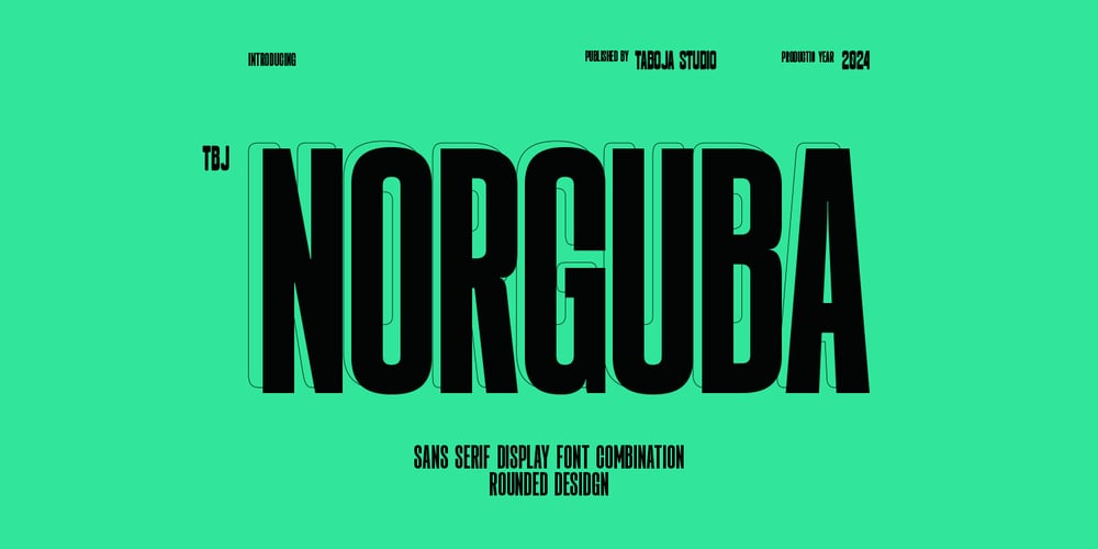TBJ Norguba Condensed Sans font