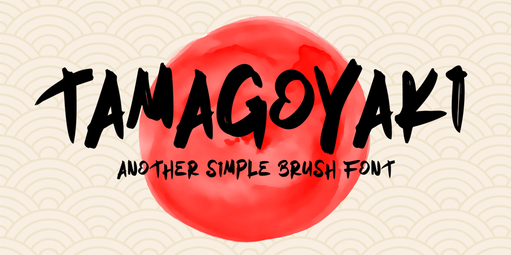 Tamagoyaki font