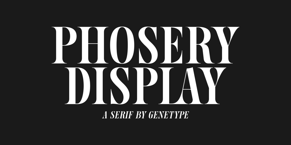 Phosery font