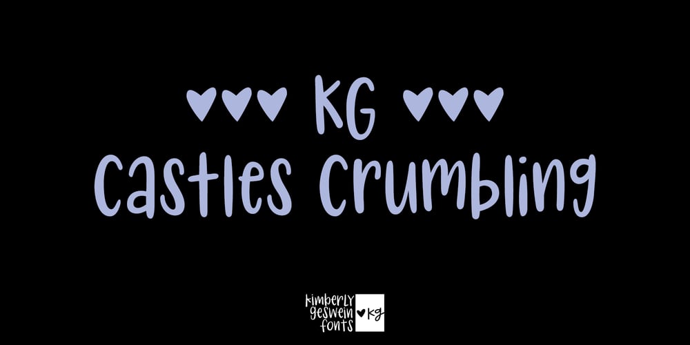 KG Castles Crumbling font