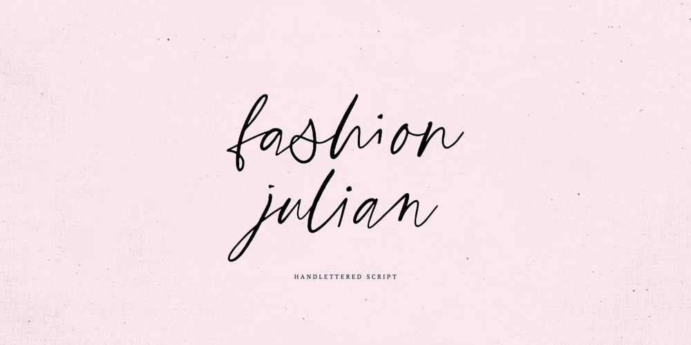 Fashion Julian font