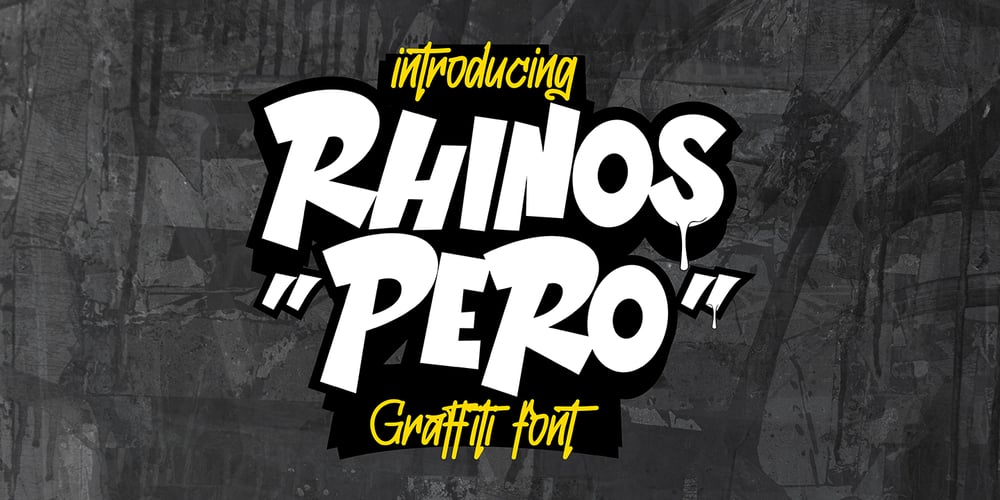 Rhinos Pero font