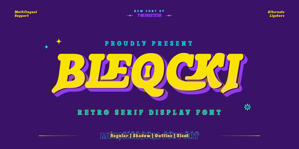 Bleqcki font