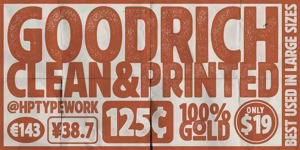 Goodrich font
