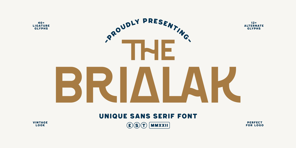 Brialak font