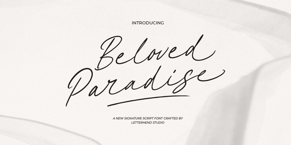 Beloved Paradise Medium font