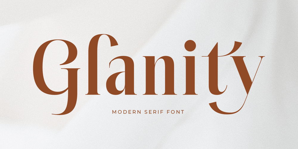 Glanity font