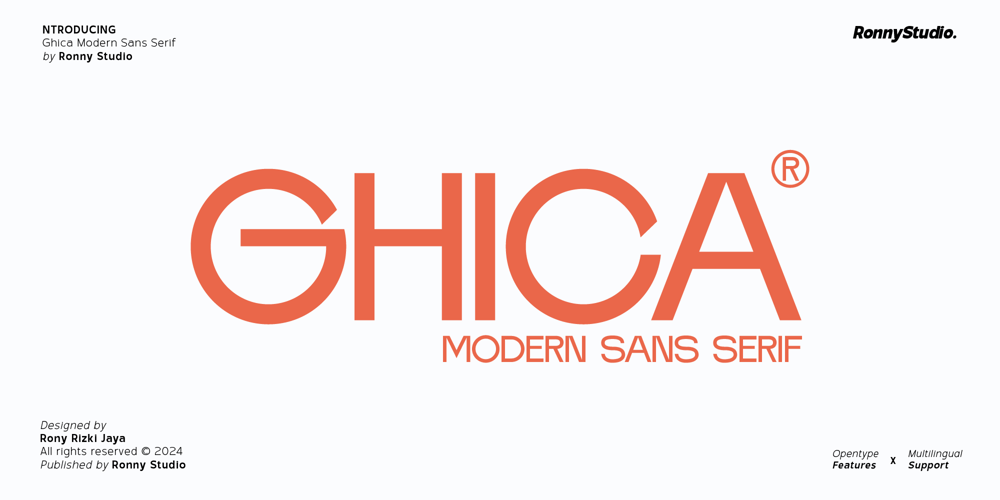 Ghica font