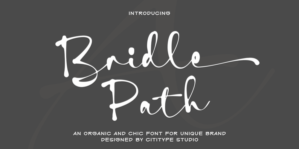 Bridle Path font