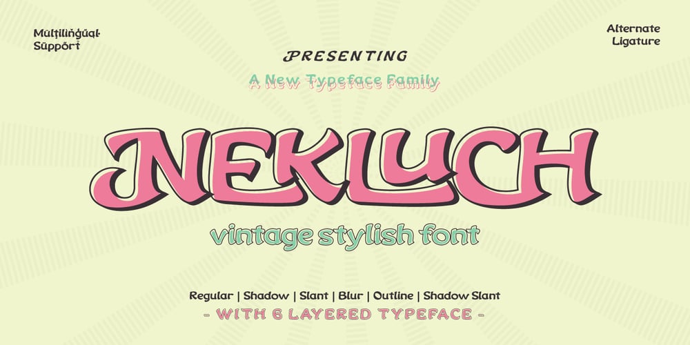 Nekluch font