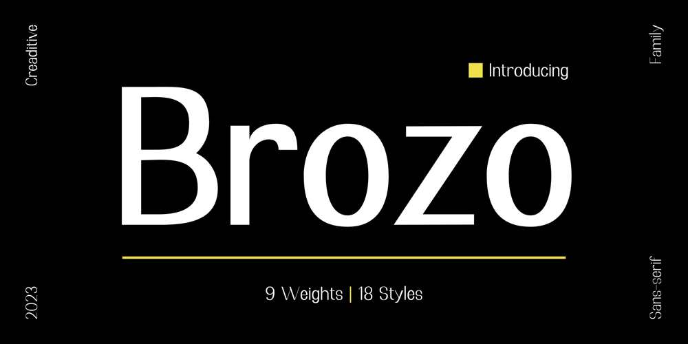 Brozo font