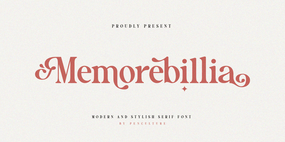 Memorebilia font