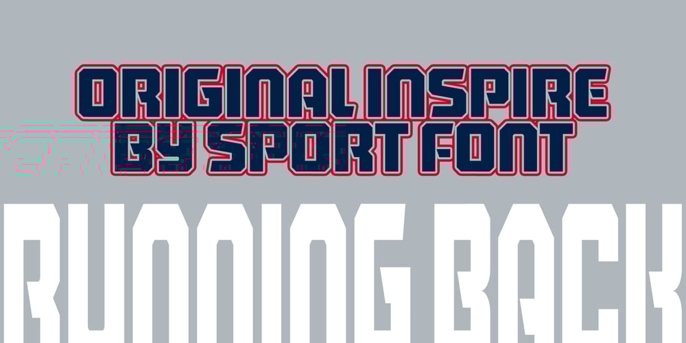 Running Back font