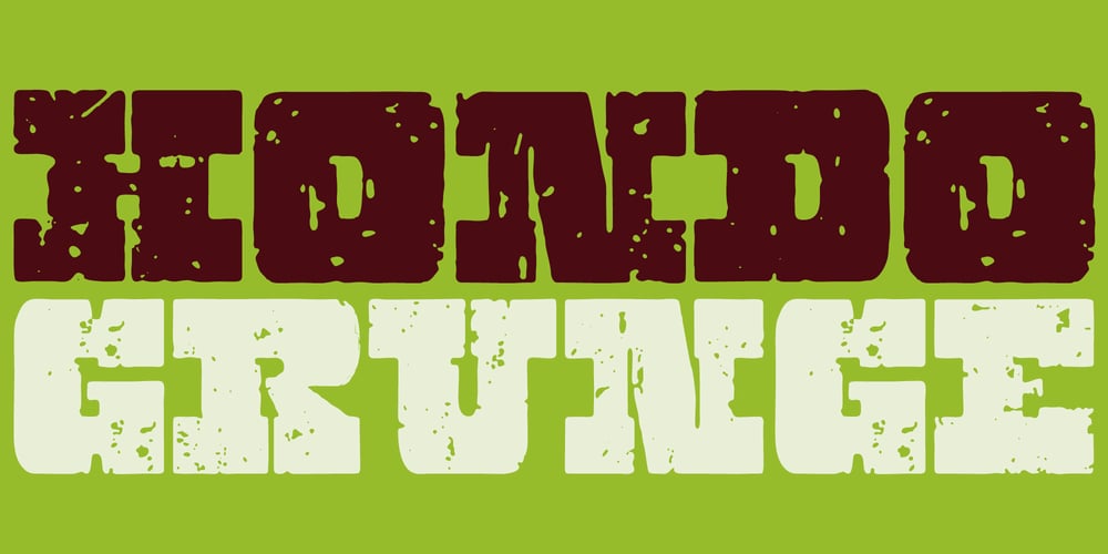 Hondo Grunge font