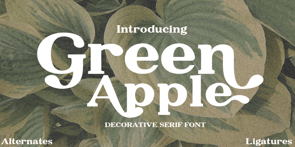 Green Apple font