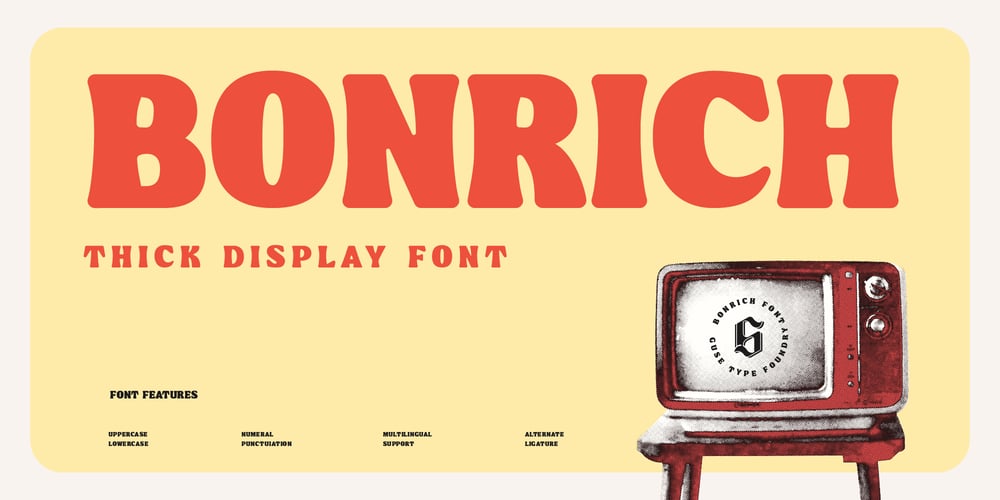 Bonrich font