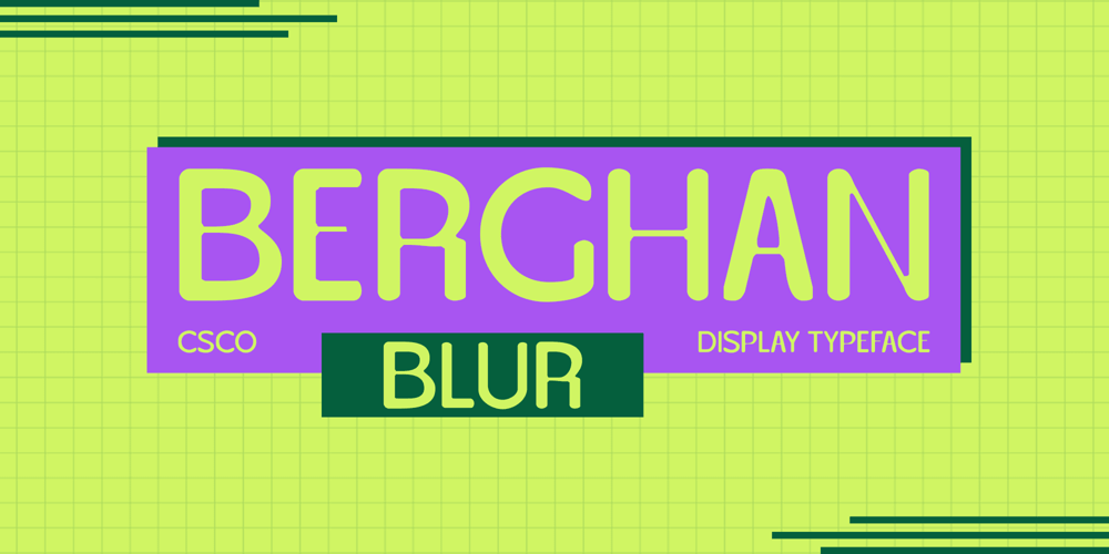 Berghan Blur font