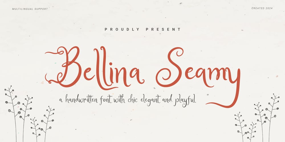 Bellina Seamy font