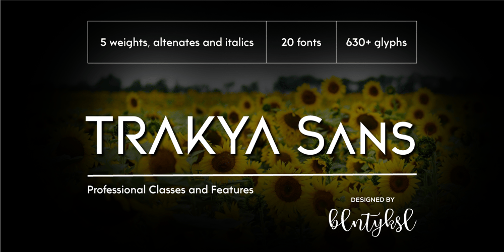 Trakya Sans font