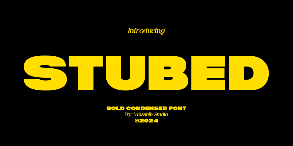 WS Stubed font