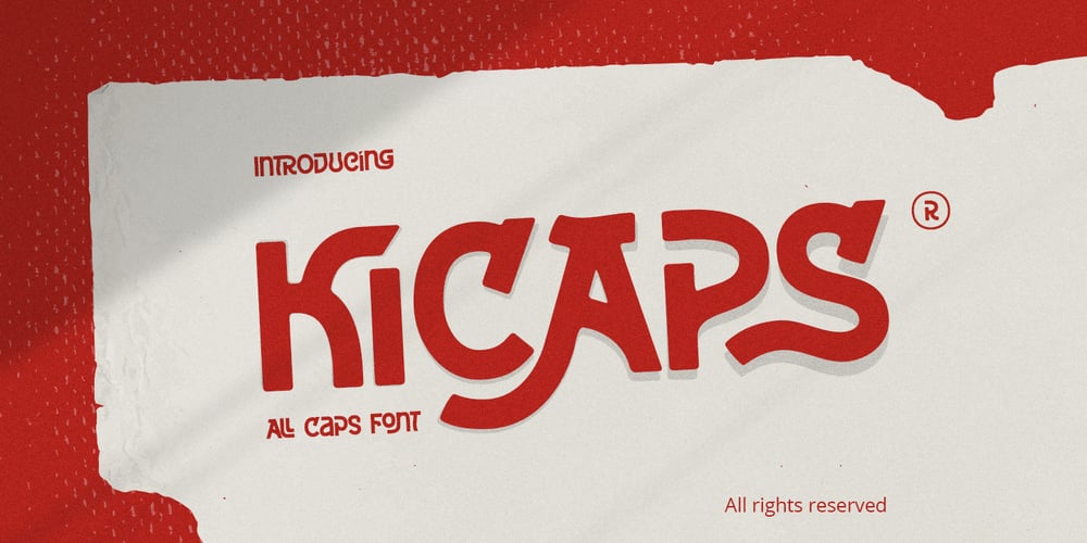 Kicaps font