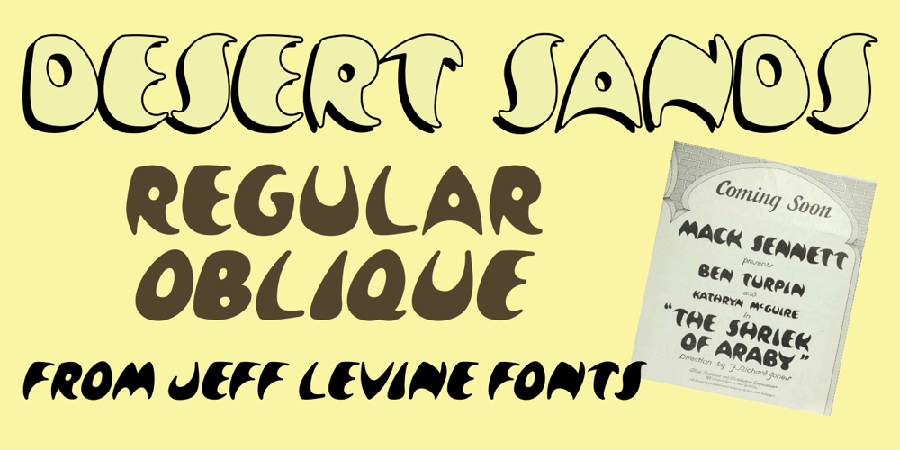 Desert Sands JNL font