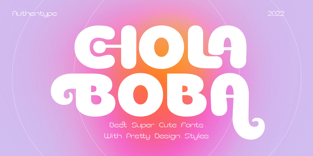 Chola Boba font