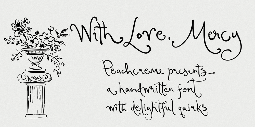 With Love Mercy font