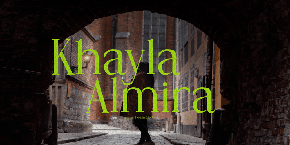 Khayla Almira font