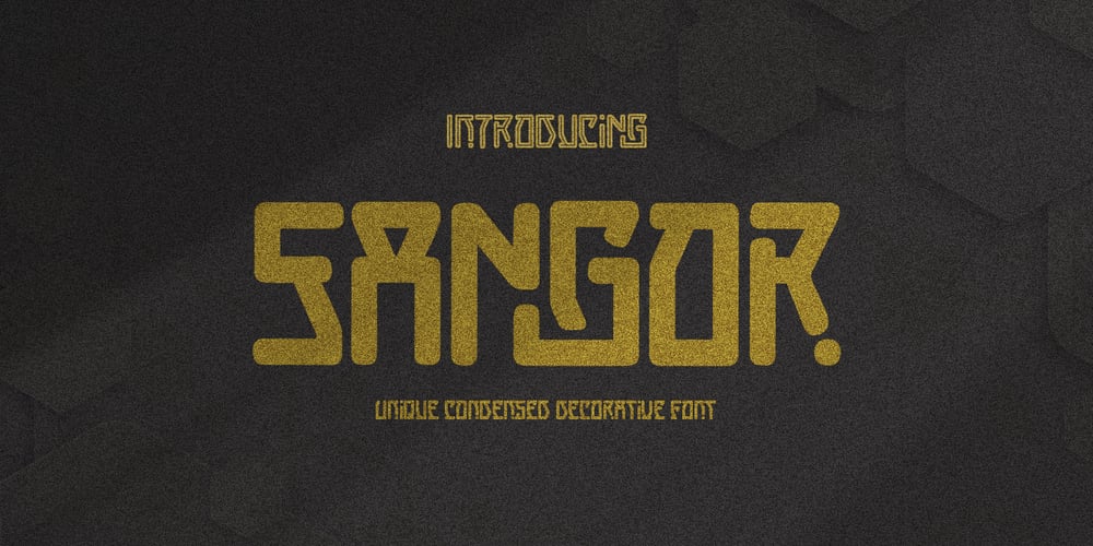 Sangor font
