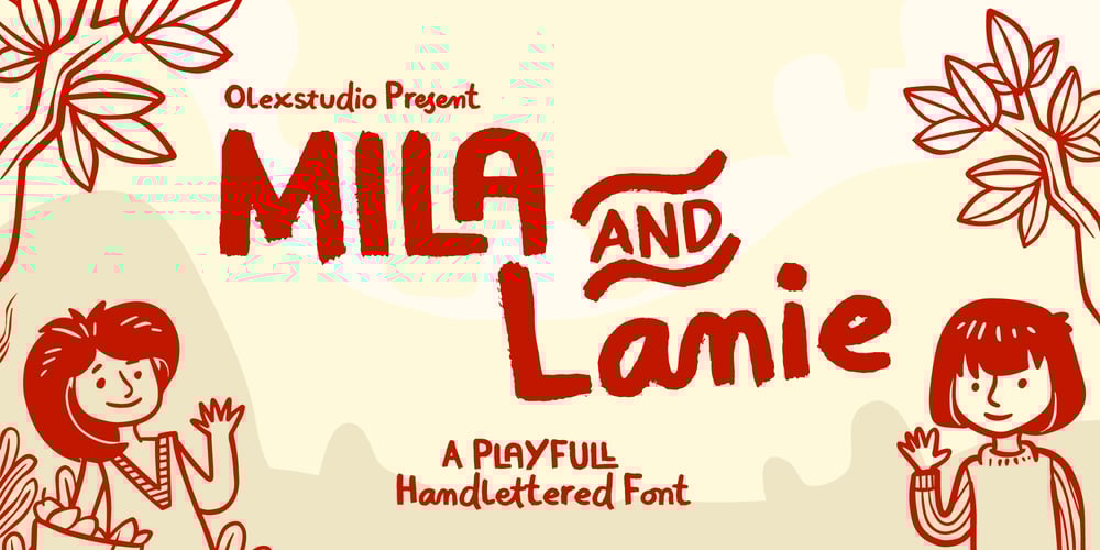 Mila and Lanie font